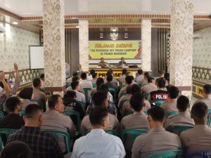 Tim Supervisi Operasi Mantap Praja Krakatau 2024 Polda Lampung Kunjungi Polres Pringsewu