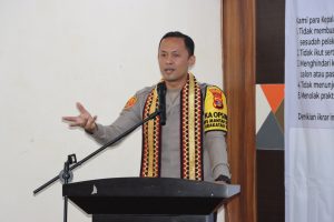 Polres Pringsewu Himbau Lurah dan Kepala Pekon untuk Tidak Terlibat Politik Uang dalam Pilkada Serentak 2024