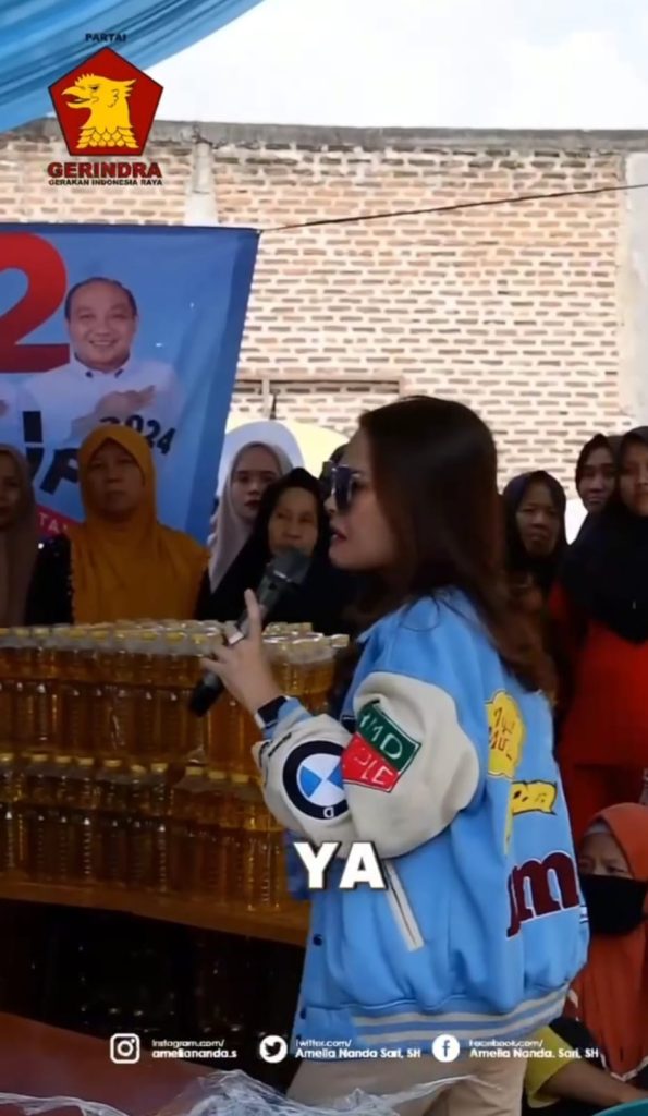 Anggota DPRD Lamsel Gerindra Diduga Kampanye dengan Bagikan Migor Ilegal