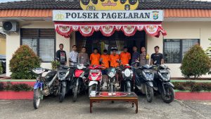 Tim Gabungan Polres Pringsewu Berhasil Meringkus Komplotan Pencuri Motor, 21 Unit Kendaraan Disita