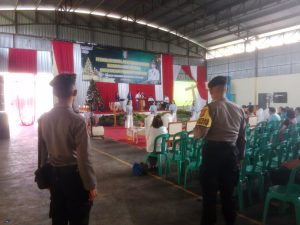 Polres Pringsewu Amankan Perayaan Natal Bersama di GOR Kuncup