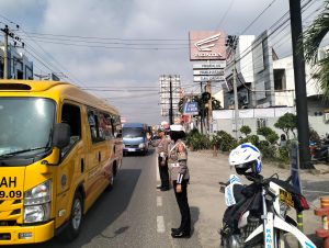 Polres Pringsewu Pastikan Kelancaran Lalu Lintas Usai Libur Natal dan Tahun Baru