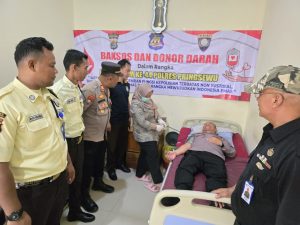 Puluhan Personel Polres Pringsewu Sumbangkan Darah untuk Kemanusiaan