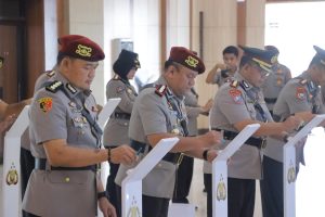 Kapolda Lampung Pimpin Sertijab Pejabat Utama Polda Lampung