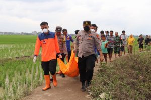Penemuan Jasad di Sungai Way Cinta Gegerkan Warga Pringsewu