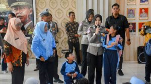 Polda Lampung Dukung Pendidikan Inklusif, Anak-Anak SDB Kunjungi Polresta Bandar Lampung