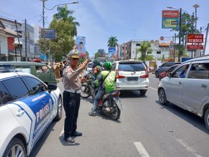 Satlantas Polresta Bandar Lampung Alihkan Arus Lalu Lintas Saat Bank Lampung Run 2025, Polda Lampung Imbau Masyarakat Patuhi Aturan