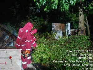 Direktorat Samapta Polda Lampung Gelar Patroli Antisipasi Bencana