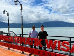 Ketua Umum BPC HIPMI Lambar Dampingi Ketua DPRD Provinsi Lampung Tinjau Pasar Tematik Lumbok Seminung