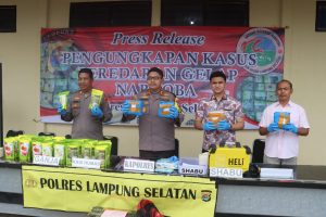 Polres Lampung Selatan Gagalkan Penyelundupan 8 Kg Narkotika di Bakauheni