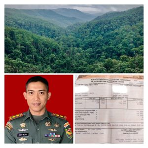 Komandan Kodim 0422/LB menemukan Bukti pembayaran PBB pemanfaatan lahan TNBBS di Lampung Barat