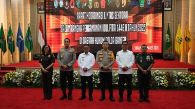 Jelang Pengamanan Idul Fitri 1446 H, Polda Banten Gelar Rakor Lintas Sektoral Operasi Ketupat Maung 2025.