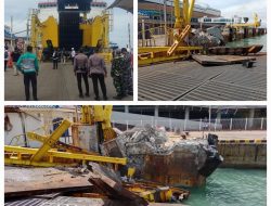 KMP Portlink III Tabrak Movable Bridge di Dermaga 6 Merak, Penyeberangan Eksekutif Ditutup Sementara