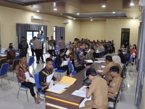 103 Peserta Ikuti Seleksi Administrasi Awal Penerimaan Polri di Polres Pringsewu