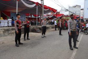 Polres Pringsewu Terjunkan Puluhan Personel Amankan Kunjungan Gubernur Lampung