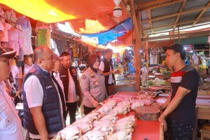 Sidak 5 Pasar Di Bandar Lampung, Polda Lampung Pastikan Stok Ketersediaan Dan Harga Stabil