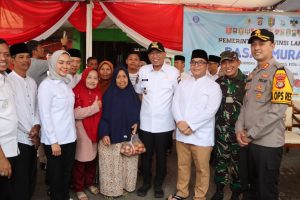 Kapolres Pringsewu Dampingi Gubernur Lampung Tinjau Pasar Murah Ramadan