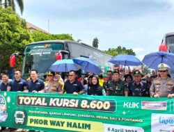 Polda Lampung Lepas 800 Pemudik dalam Program Mudik Gratis Klik Indomaret