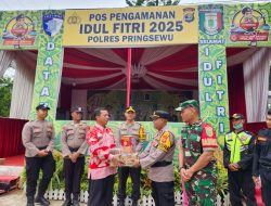 Pastikan Optimalisasi Pelayanan Pemudik, Kapolres dan Bupati Tinjau Pos Pelayanan Lebaran di Pringsewu