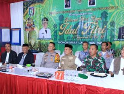 Kapolres Pringsewu Bersama Forkopimda Ikuti Zoom Meeting Pemantauan Kamtibmas Jelang Idul fitri