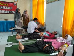 Puskesmas Bumidaya dan PMI Lamsel Gelar Donor Darah Rutin