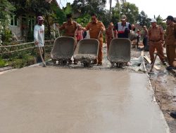 Tahap I DD Tahun 2025, Desa Bumi Restu Bangun Rabat Beton Sepanjang 308 Meter