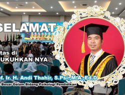 Prof. Andi Thahir Resmi Dikukuhkan Sebagai Guru Besar, Soroti Pentingnya Sinergi Kecerdasan dalam Dunia Pendidikan
