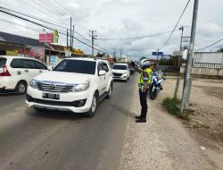 Memasuki H+7 Lebaran, Arus Lalu Lintas di Pringsewu Mulai Melandai