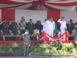 Kapolres Pringsewu Hadiri Upacara Peringatan HUT ke-16 Kabupaten Pringsewu