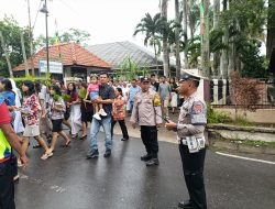 Dalam penjagaan Aparat, Ibadah Minggu Palma di Pringsewu Berlangsung Khidmat dan Aman