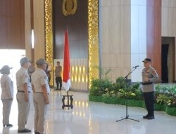 Kapolda Lampung Pimpin Upacara Kenaikan Pangkat PNS Polri