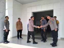 Kunjungan Kerja Kapolda Lampung Tinjau Kesiapan PSU di KPU Kabupaten Pesawaran