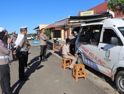 Polres Pringsewu Gelar Simulasi Razia Kendaraan Dukung Program Pemutihan Pajak