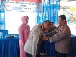 Pisah Sambut Kapolsek Palas: AKP Andi Yunara Pamit, IPTU Suyitno Siap Lanjutkan Tugas