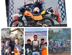 Halal Bihalal Gerombolan Trail Tua Lampung Meriahkan Pekon Rintis Tanggamus