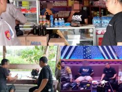 Polsek Way Tuba Sita Puluhan Botol Miras dalam Operasi Pekat Krakatau 2025