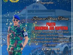 Kelurga Besar AWPI Way Kanan Ucapkan Selamat Ulang Tahun kepada Pratu Chandra