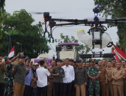 Dorong Pertanian Modern, Bupati Bojonegoro Hadiri Peluncuran Teknologi Drone Pertanian