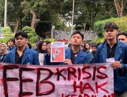 Dekan FEB Unila Diduga Bungkam Kasus Kekerasan dan Pelanggaran Etik Ormawa, Mahasiswa Gelar Aksi