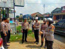 Polres Pringsewu dan Ditlantas Polda Lampung Survei Andalalin dan Kajian Jalan Di Jalinbar Pringsewu