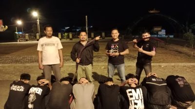 Matikan Bibit Premanisme Sejak Dini, Polres Pringsewu Amankan Delapan Pemuda Pelaku Tawuran