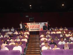 Polres Pringsewu Gelar Nobar Film Sayap-Sayap Patah 2 Bersama Tokoh Masyarakat, Mahasiswa, dan Wartawan