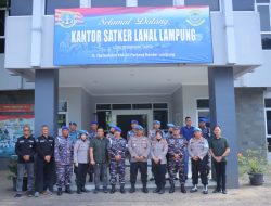 Pererat Sinergitas, Propam Polda Lampung dan Denpom AL Gelar Silaturahmi di Mako Denpom AL