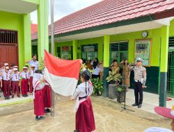 Bangun Karakter Disiplin, Satlantas Pringsewu Gelar Edukasi Interaktif di SDN 1 Pringsewu Barat