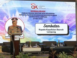 Kapolda Lampung Hadiri Sosialisasi Tindak Pidana Sektor Jasa Keuangan