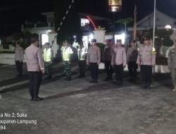 Kapolsek Palas Pimpin Apel Siaga dan Patroli Takbir Keliling