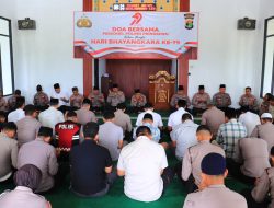 Sambut Hari Bhayangkara ke-79, Polres Pringsewu Gelar Doa Bersama