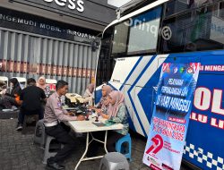 Polda Lampung Berikan Pelayanan Publik Terpadu di Bhayangkara Run ke-79