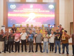 HUT Bhayangkara Polda Lampung Ke-79 : Turnamen Catur Piala Kapolda Cup Berakhir