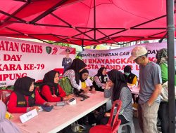 Pelayanan Kesehatan Oleh Polda Lampung, Meriahkan Event Bhayangkara Run 2025